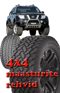 Maastikuautode (4x4) rehvid
